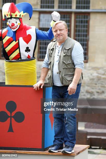 Axel Prahl during the 'Tatort - Gott ist auch nur ein Mensch' On Set Photo Call on July 5, 2017 in Muenster, Germany.