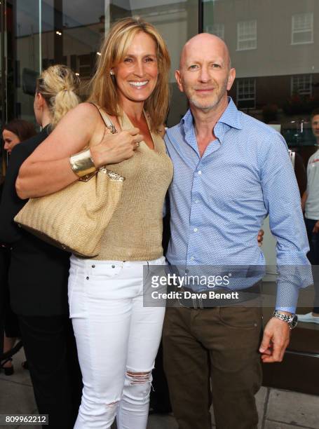 Santa Montefiore and Simon Sebag Montefiore attend Orlebar Brown's 10th anniversary party at B&B Italia on July 6, 2017 in London, England.