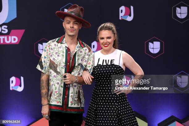 Jesse and Joy attend the Univision's "Premios Juventud" 2017 Celebrates The Hottest Musical Artists And Young Latinos Change-Makers at Watsco Center...