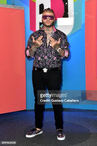 Farruko attends the Univision's "Premios Juventud" 2017 Celebrates The Hottest Musical Artists And Young Latinos Change-Makers at Watsco Center on...