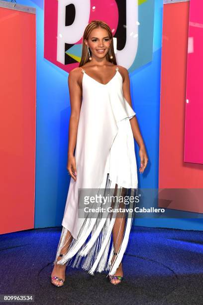 Leslie Grace attends the Univision's "Premios Juventud" 2017 Celebrates The Hottest Musical Artists And Young Latinos Change-Makers at Watsco Center...