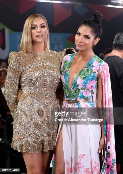 Daniela Di Giacomo and Alejandra Espinoza attend the Univision's "Premios Juventud" 2017 Celebrates The Hottest Musical Artists And Young Latinos...