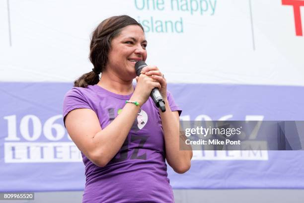 Jennifer DiNoia from Broadway's "Wicked" performs during 106.7 Lite FM's Broadway In Bryant Park 2017 at Bryant Park on July 6, 2017 in New York City.