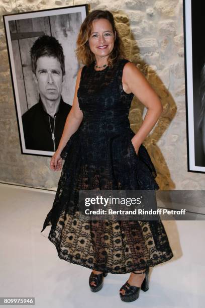 Jade Jagger attends the "Don't Take it Personally" by Jade Jagger & Jean-Baptiste Pauchard Exhibition Party on July 6, 2017 in Paris, France.