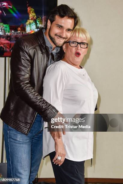 Pavel Kolgatin and Angelika Milstern during the Press Conference Classic Open Air 2017 on July 6, 2017 in Berlin, Germany.