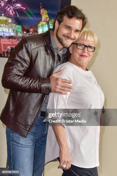 Pavel Kolgatin and Angelika Milstern during the Press Conference Classic Open Air 2017 on July 6, 2017 in Berlin, Germany.