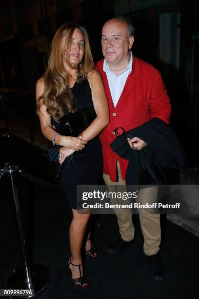 Member of the French Academy, Marc Lambron and Delphine Marang Alexandre attend the "Don't Take it Personally" by Jade Jagger & Jean-Baptiste...