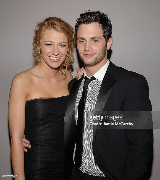 Blake Lively and Penn Badgley attend the Nina Ricci After Party For Met Ball Hosted By Olivier Theyskens and Lauren Santo Domingo at Philippe in New...