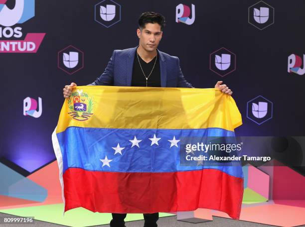 Chino MIranda attends the Univision's "Premios Juventud" 2017 Celebrates The Hottest Musical Artists And Young Latinos Change-Makers at Watsco Center...