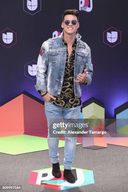 Nesty attends the Univision's "Premios Juventud" 2017 Celebrates The Hottest Musical Artists And Young Latinos Change-Makers at Watsco Center on July...