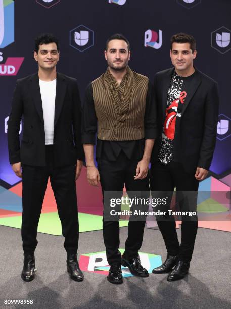 Reik attends the Univision's "Premios Juventud" 2017 Celebrates The Hottest Musical Artists And Young Latinos Change-Makers at Watsco Center on July...