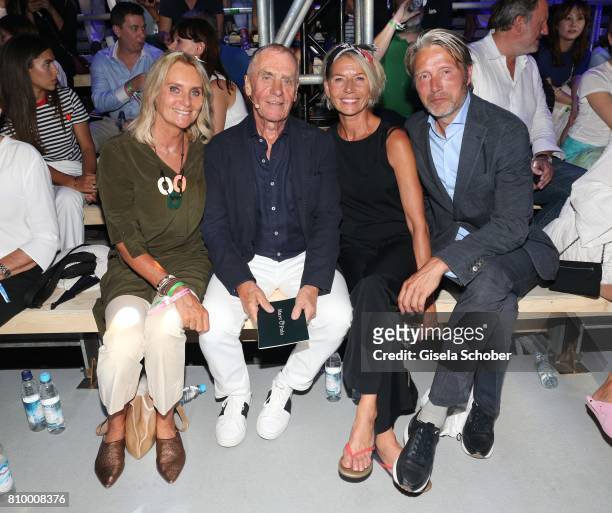 Werner Boeck, Owner of Marc O'Polo and his wife Elfi and Mads Mikkelsen and his wife Hanne Jacobsen during the 50th anniversary celebration of Marc...