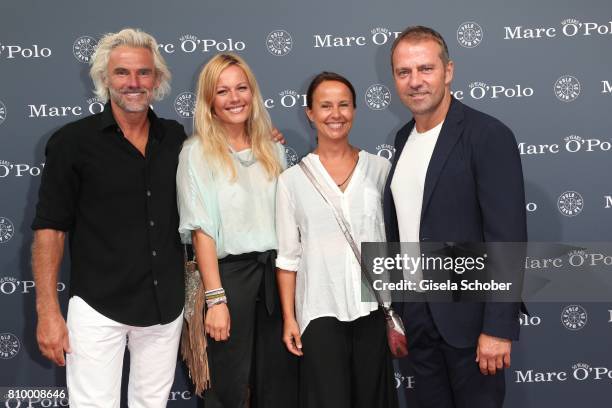 Bobby Dekeyser, Former professional football keeper and his daughter Carolin Dekeyser, Hansi Flick and his wife Silke Flick during the 50th...