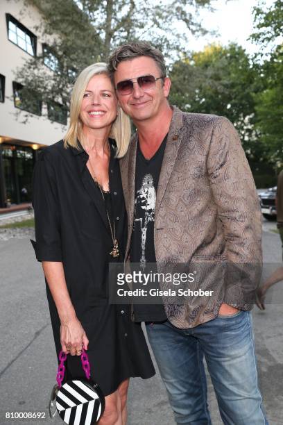 Hans Sigl and his wife Susanne Sigl during the 50th anniversary celebration of Marc O'Polo at its headquarters on July 6, 2017 in Stephanskirchen...
