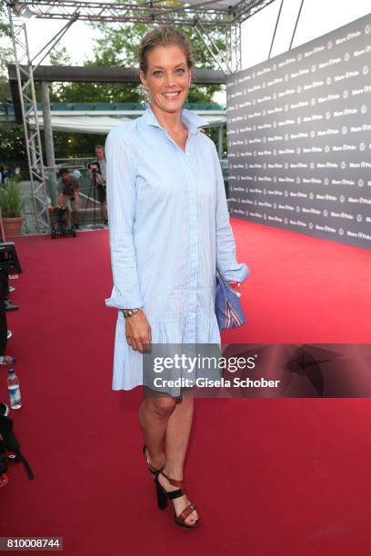 Marie Baeumer wearing a dress by Marc O'Polo during the 50th anniversary celebration of Marc O'Polo at its headquarters on July 6, 2017 in...