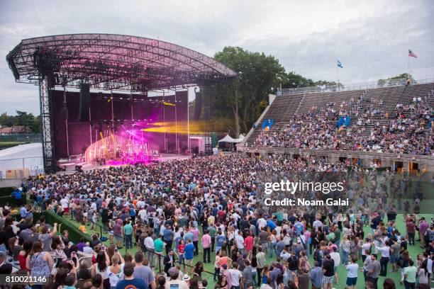 View of the Forest Hills Stadium during Dispatch's concert at Forest Hills Stadium on July 6, 2017 in New York City.