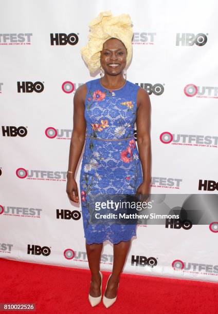 Actress Yetide Badaki attends the opening night gala of 'God's Own Country' at the 2017 Outfest Los Angeles LGBT Film Festival at Orpheum Theatre on...