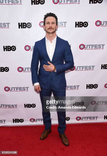 Actor Jonathan Tucker arrives at the 2017 Outfest Los Angeles LGBT Film Festival Opening Night Gala of "God's Own Country" at the Orpheum Theatre on...