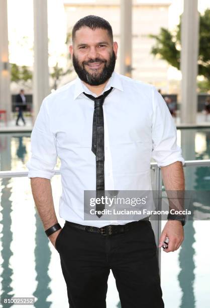 Actor Guillermo Diaz attends the Opening Night of "Heisenberg" at Mark Taper Forum on July 6, 2017 in Los Angeles, California.