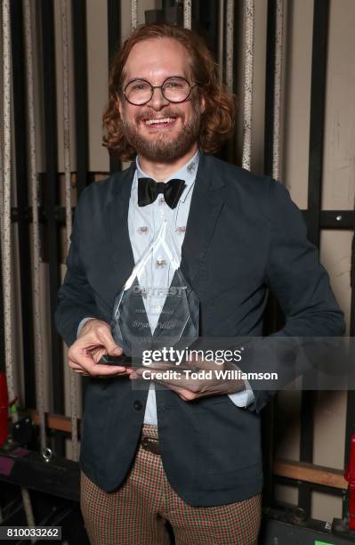 Bryan Fuller receives an Acheivment Award at the 2017 Outfest Los Angeles LGBT Film Festival Opening Night Gala at Orpheum Theatre on July 6, 2017 in...