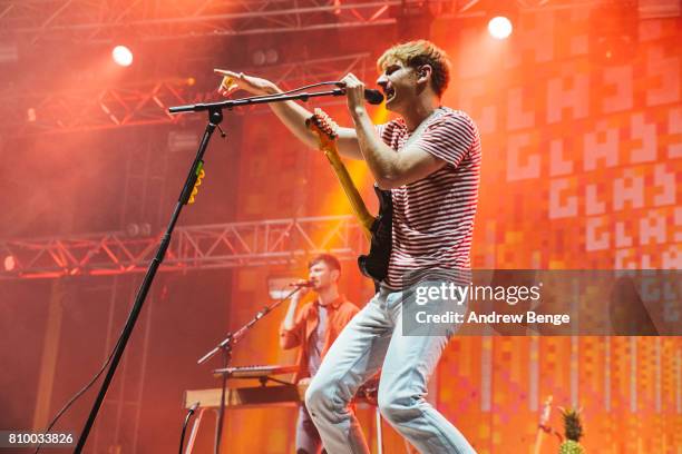 Dave Bayley of Glass Animals performs during day 1 of NOS Alive on July 6, 2017 in Lisbon, Portugal.