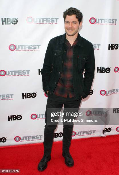 Actor Ben Lewis attends the opening night gala of 'God's Own Country' at the 2017 Outfest Los Angeles LGBT Film Festival at Orpheum Theatre on July...