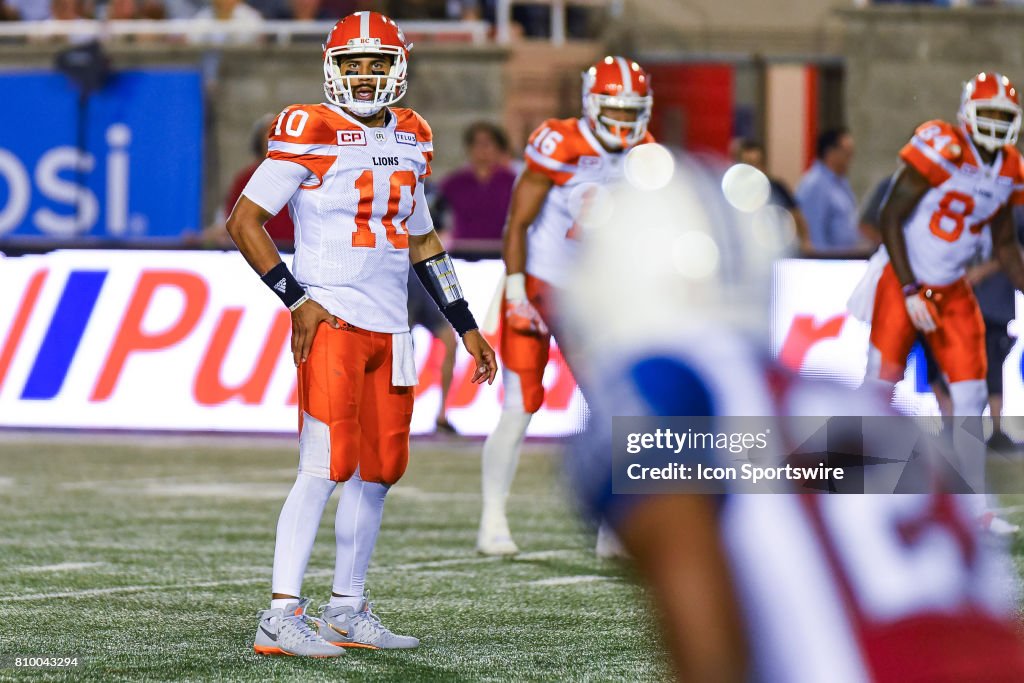 CFL: JUL 06 BC Lions at Montreal Alouettes