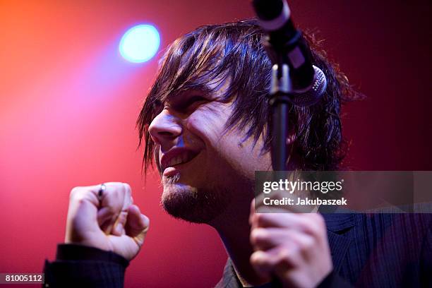 Germjan Singer Nevio Passaro performs live during a concert at the Radialsystem V on May 06, 2008 in Berlin, Germany. The concert is part of the...