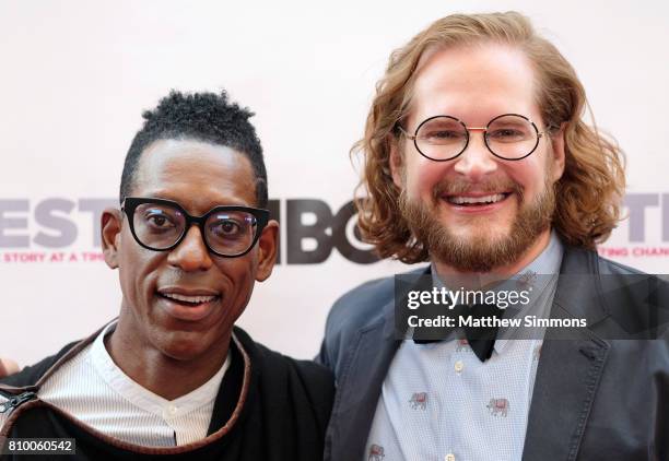 Actor Orlando Jones and writer/producer Bryan Fuller attend the opening night gala of 'God's Own Country' at the 2017 Outfest Los Angeles LGBT Film...