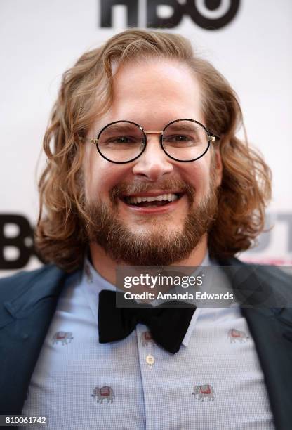 Writer Bryan Fuller arrives at the 2017 Outfest Los Angeles LGBT Film Festival Opening Night Gala of "God's Own Country" at the Orpheum Theatre on...