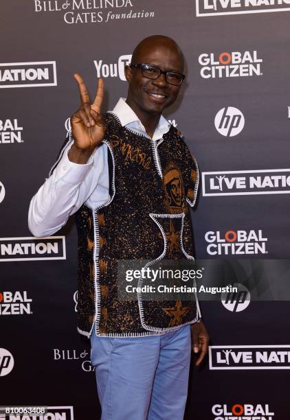 Dr. Soka Moses attends the Global Citizen Festival at the Barclaycard Arena on July 6, 2017 in Hamburg, Germany.