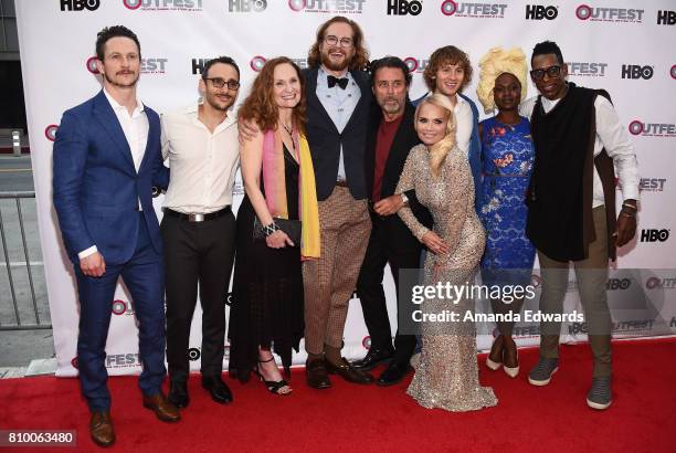 Jonathan Tucker, Omid Abtahi, Beth Grant, Bryan Fuller, Ian McShane, Kristin Chenoweth, Bruce Langley, Yetide Badaki and Orlando Jones arrive at the...