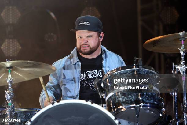 British band Royal Blood perform at the NOS Alive music festival in Lisbon, Portugal, on July 6, 2017. The NOS Alive music festival runs from July 6...