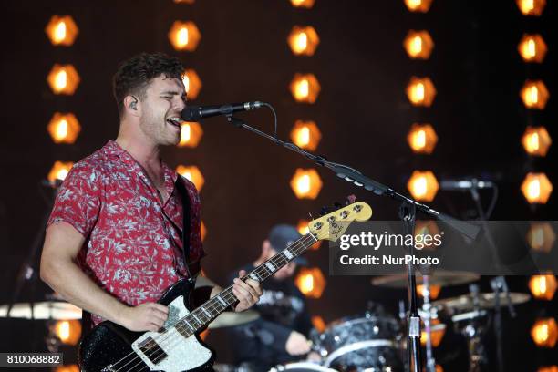 British band Royal Blood perform at the NOS Alive music festival in Lisbon, Portugal, on July 6, 2017. The NOS Alive music festival runs from July 6...