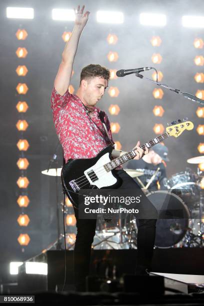 British band Royal Blood perform at the NOS Alive music festival in Lisbon, Portugal, on July 6, 2017. The NOS Alive music festival runs from July 6...