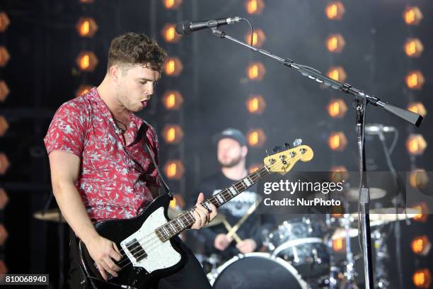 British band Royal Blood perform at the NOS Alive music festival in Lisbon, Portugal, on July 6, 2017. The NOS Alive music festival runs from July 6...