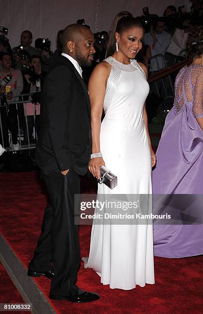 Producer Jermaine Dupri and Singer Janet Jackson attend the Metropolitan Museum of Art Costume Institute Gala "Superheroes: Fashion And Fantasy" at...