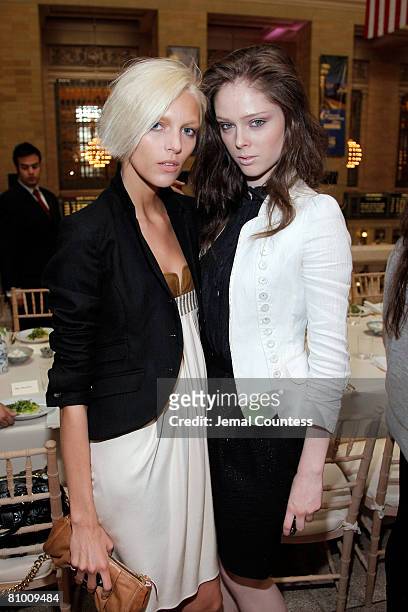 Models Coco Rocha and Anja Rubik?attend the "A Diamond Is Forever" Luncheon for Antony Todd at Grand Central Station on May 6, 2008 in New York City.
