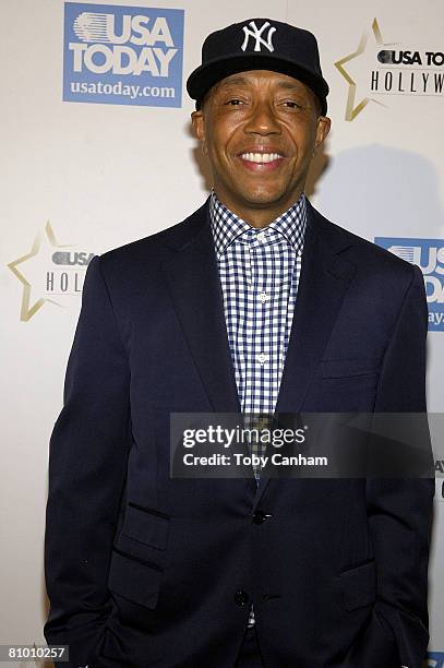 Music producer Russell Simmons attends the 3rd annual USA Today Hollywood Hero Award, honoring Magic Johnson in recognition of his work in the...