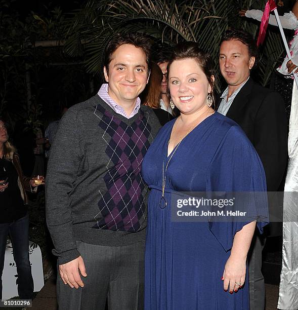 Ben Falcon and Melissa McCarthy attend the 1st Annual Picture Me Happy Fun-raiser on May 6, 2008 at Vernare in West Hollywood, California.