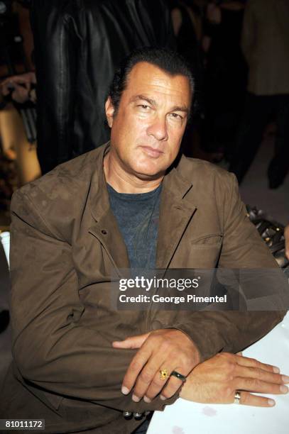 Actor Steven Seagal attends the Holt Renfrew Fashion Gala In Support Of Arts Umbrella on May 6, 2008 at the Holt Renfrew in Vancouver, B.C.