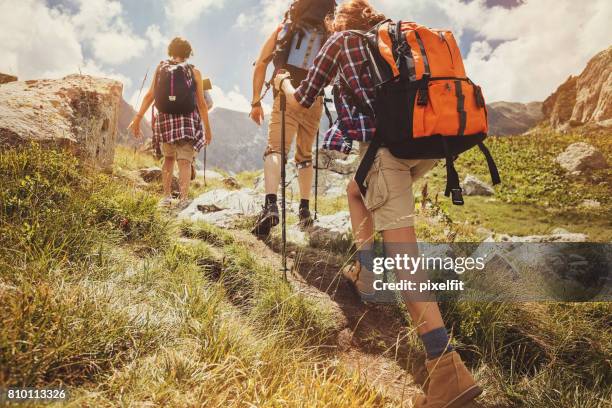 climbing high to the mountain peak - bulgaria nature stock pictures, royalty-free photos & images