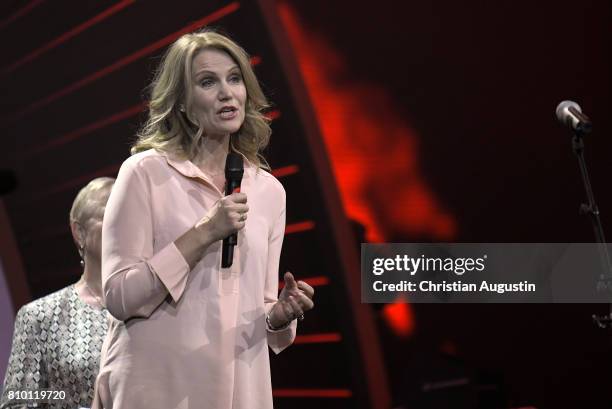 Former Prime Minister of Danmark Helle Thorning Schmidt attends the Global Citizen Festival at the Barclaycard Arena on July 6, 2017 in Hamburg,...