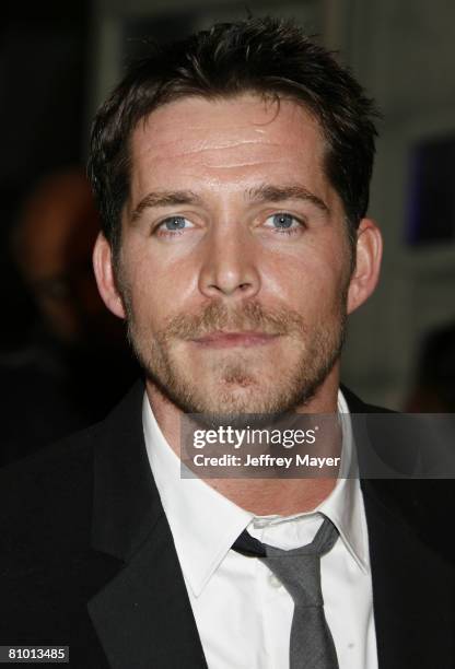 Actor Sean Maguire arrives to the World's First Toga screening of Twentieth Century Fox's "Meet The Spartans" at the Festival Theater on January 23,...