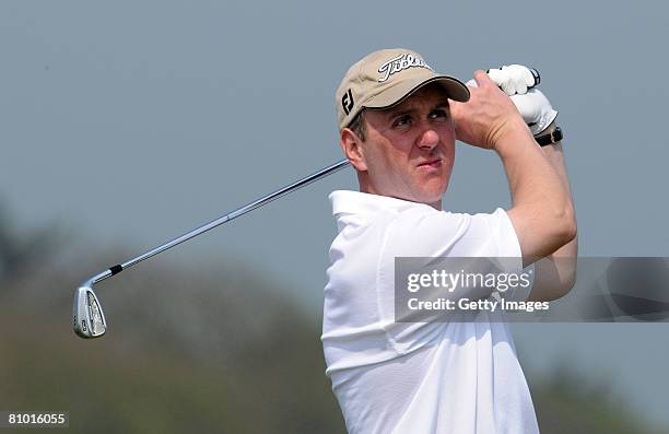 Mark Heinemann of Skellig Bay in action during the Glenmuir PGA Professional Championship 2008 Irish Region Qualifier at County Louth Golf Club on...