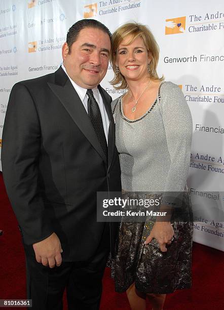 Chef Emeril Lagasse and wife Alden Lovelace arrive to the Andre Agassi 12th Annual Grand Slam for Children at the MGM Grand Garden Arena on October...