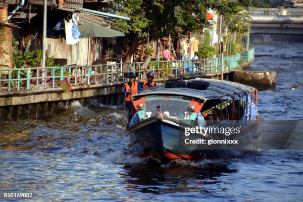 khlong saen saep boat express, bangkok city, thailand - banglamphu stock pictures, royalty-free photos & images