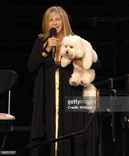 Barbra Streisand and her dog Sammie