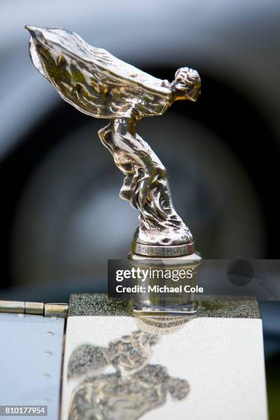 Rolls Royce 'Silver Ghost' mascot, , in the Cartier Style et Luxe Concours area during the Goodwood Festival of Speed at Goodwood on June 29, 2017 in...