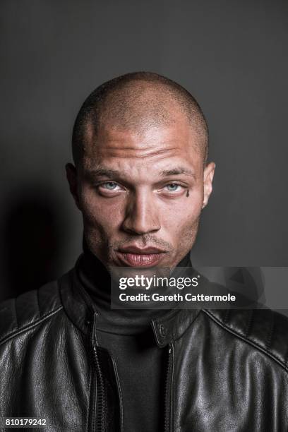 Fashion model Jeremy Meeks is photographed in Cannes, France on May 25, 2017.